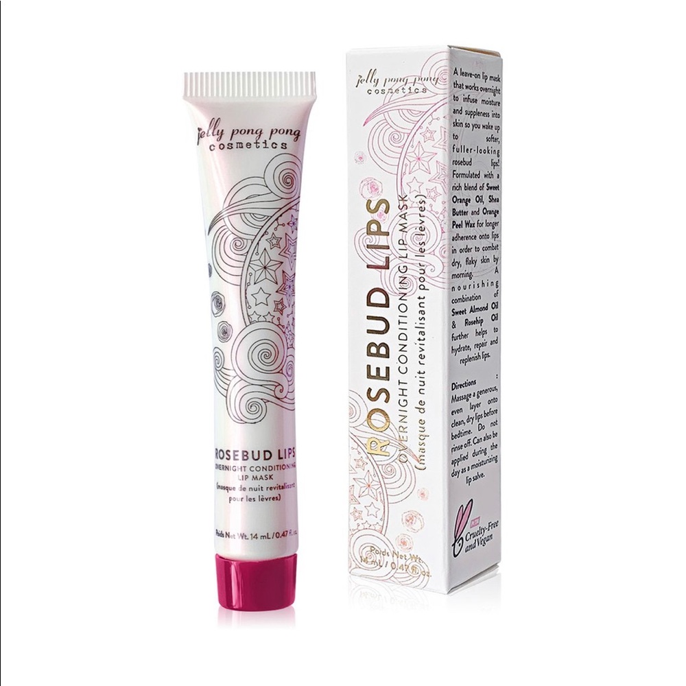 Jelly Pong Pong Rosebud Lips Overnight Conditioning Lip Mask - BNIB